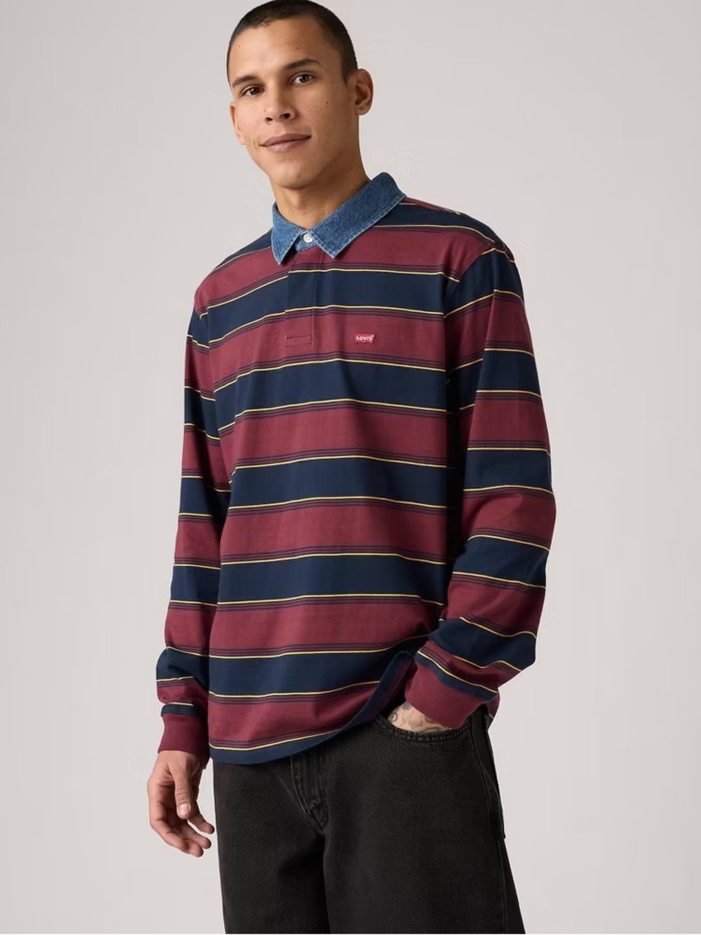 Levi's Rugby Long-Sleeve Polo (Medium)